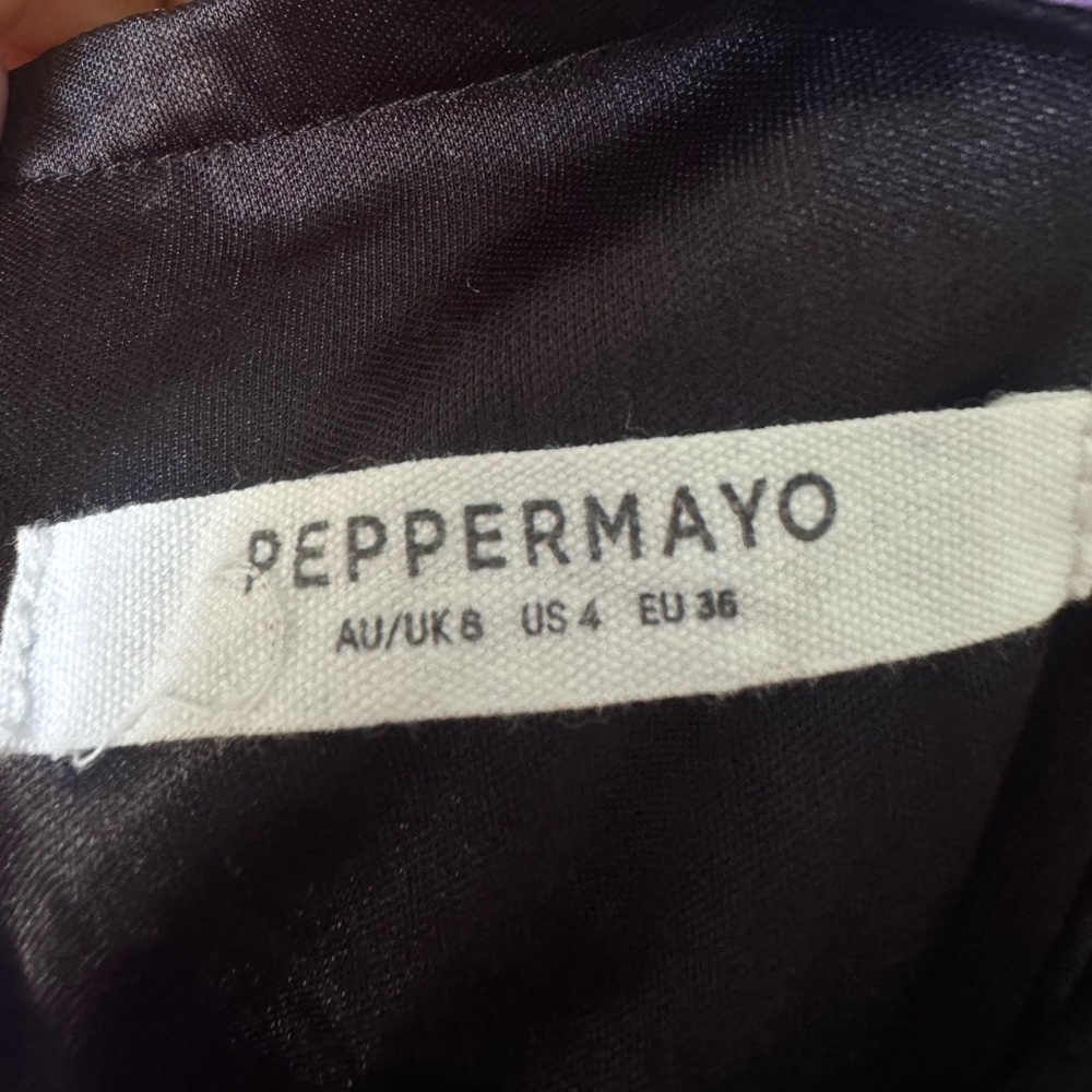Peppermayo Love From Europe Halter Dress in Noir Bloom - Size 4 - Picture 14 of 14